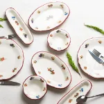 Porser Rustik Grace Fulya 14 Parça Kahvaltı Takımı resmi